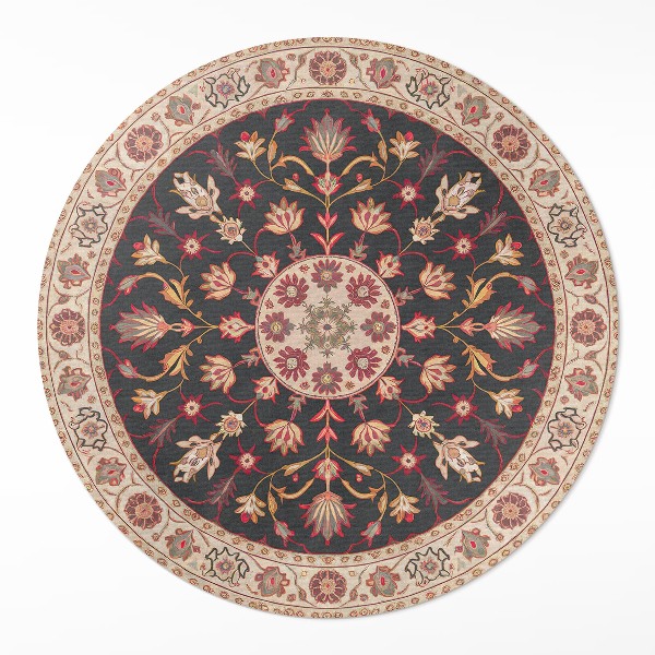 Vinyl floor rug Decorative plant motif style Persian