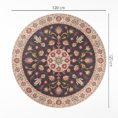 Vinyl floor rug Decorative plant motif style Persian