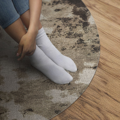 Pvc rug Vintage brown patches