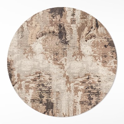 Vinyl rug Brown abstraction retro