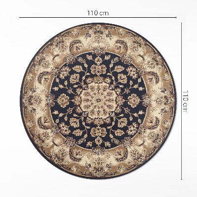 Pvc carpet Persian flower composition