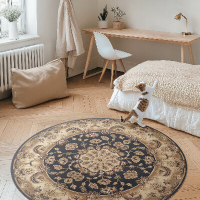 Pvc carpet Persian flower composition