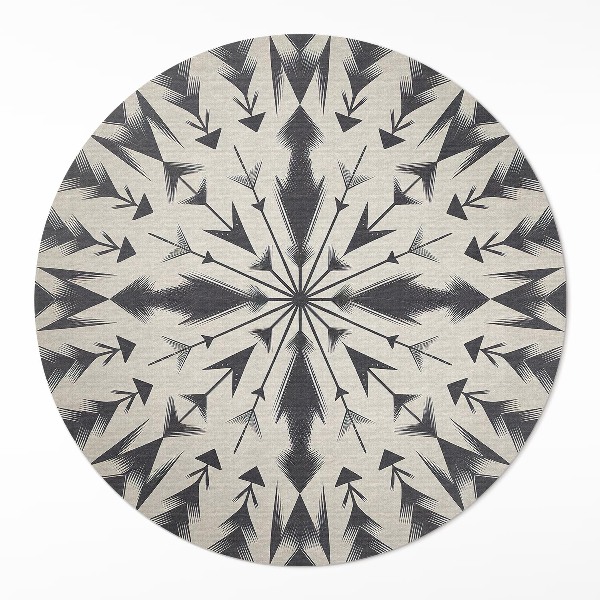 Vinyl floor rug Aztec arrows