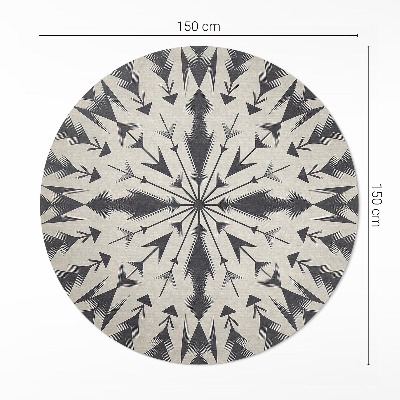 Vinyl floor rug Aztec arrows