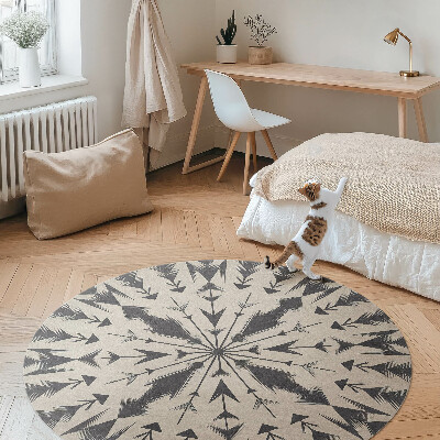 Vinyl floor rug Aztec arrows