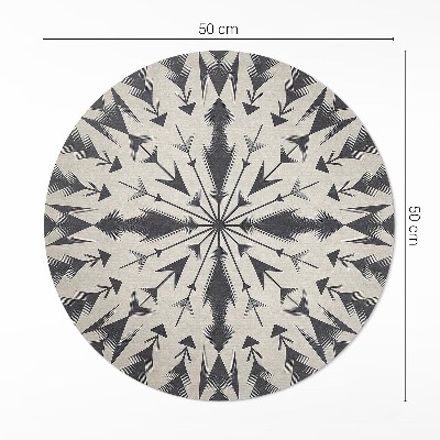 Vinyl floor rug Aztec arrows