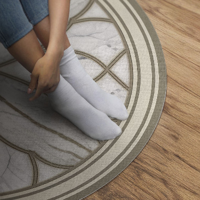 Vinyl rug Marble stained glass