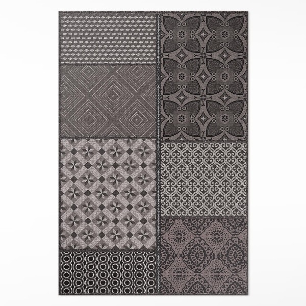 Pvc rug Combination of different imitation fabric patterns