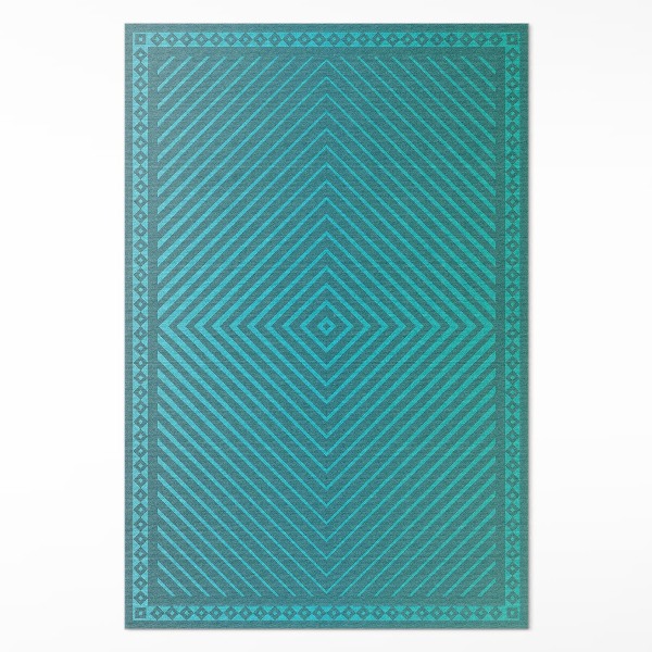 Pvc rug Geometric diamonds modern lines