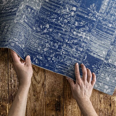 Pvc rug Chaotic imitation fabric tiles