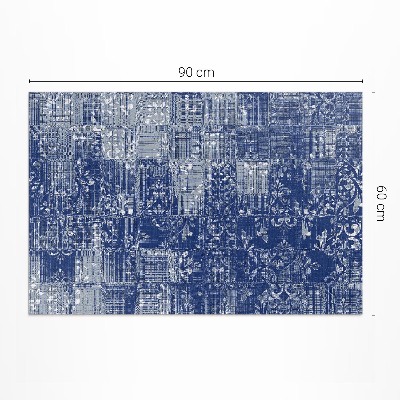 Pvc rug Chaotic imitation fabric tiles