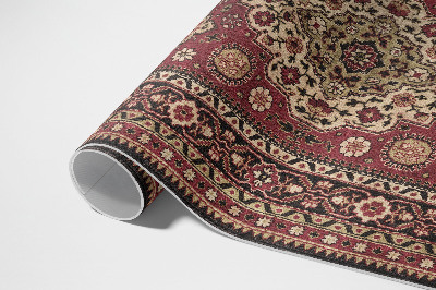 Vinyl floor rug Vintage Geometric Red