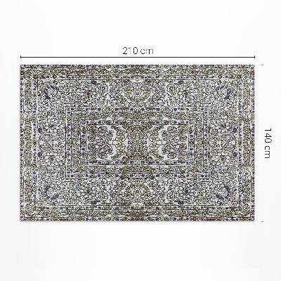 Vinyl rug Graphic linear vintage grey