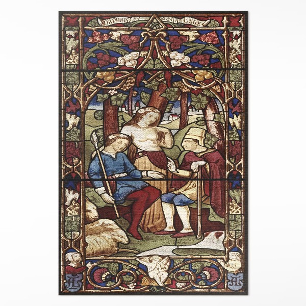 Vinyl floor rug Sir Digby Wyatt imitation stained glass gothic