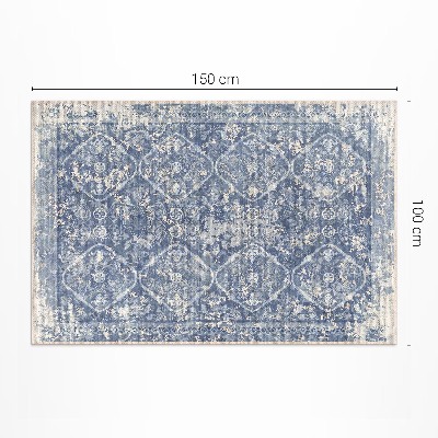 Vinyl rug Stylish ornament worn vintage pattern
