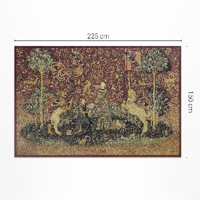 Pvc carpet Medieval imitation fabric vintage