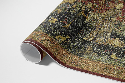Pvc carpet Medieval imitation fabric vintage