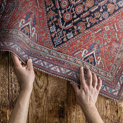 Vinyl rug Turkish-Persian pattern in vintage style