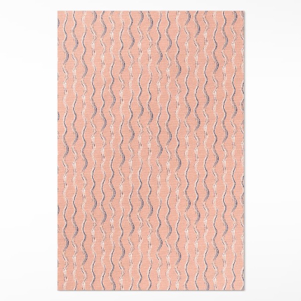 Pvc carpet Boho waves in pastel colors