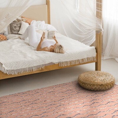 Pvc carpet Boho waves in pastel colors