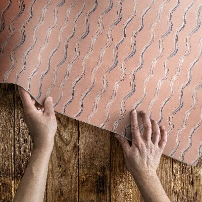 Pvc carpet Boho waves in pastel colors