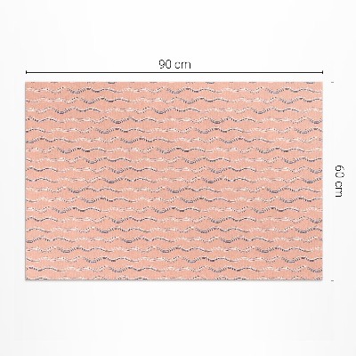Pvc carpet Boho waves in pastel colors