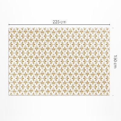Vinyl rug Decorative petals regular pattern
