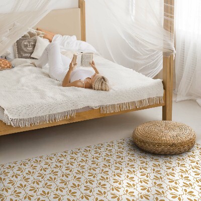 Vinyl rug Decorative petals regular pattern