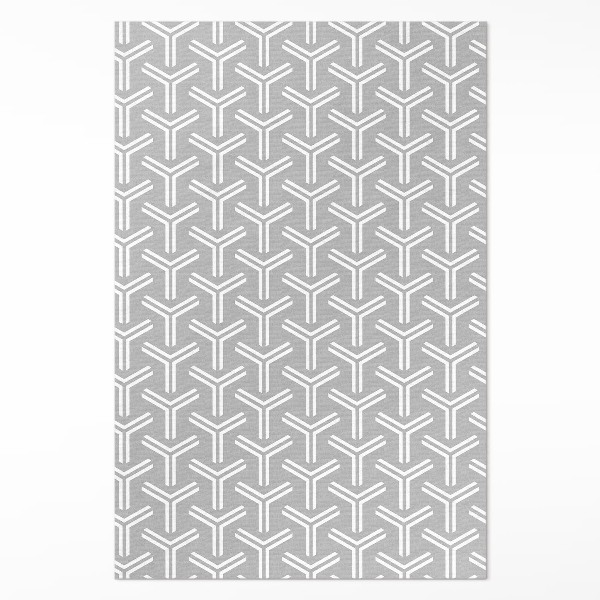 Vinyl floor rug Regular decorative pattern