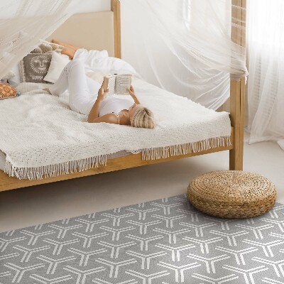 Vinyl floor rug Regular decorative pattern