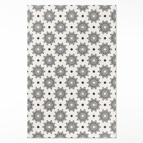 Vinyl floor rug Small mandalas oriental boho pattern