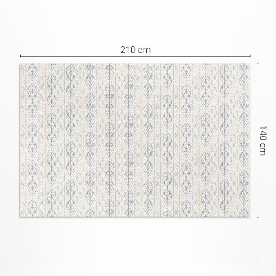 Vinyl rug Regular leaves oriental boho pattern