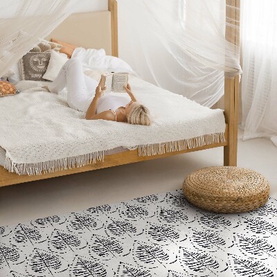 Vinyl rug Boho Leaves Regular Pattern