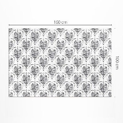 Vinyl rug Boho Leaves Regular Pattern