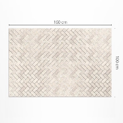 Pvc rug Stone Herringbone Pavers