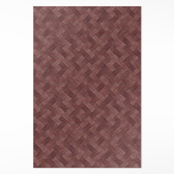Vinyl rug Knitted parquet fashion herringbone