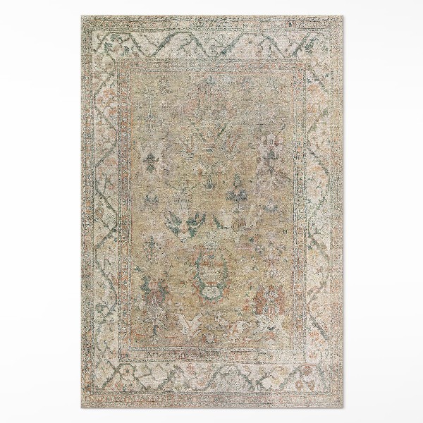 Pvc rug Old beige pattern