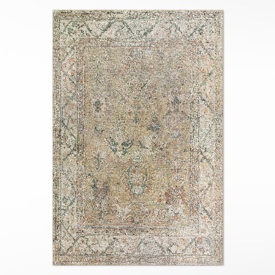 Pvc rug Old beige pattern