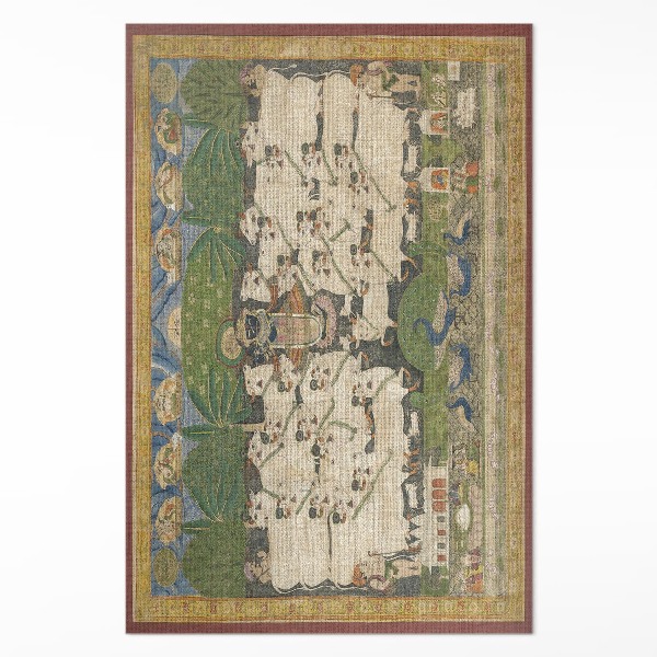 Pvc rug Krishna with cows tapestry