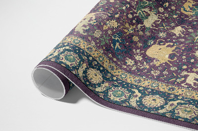 Vinyl rug Antique silk animal