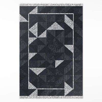 Vinyl floor rug Mosaic geometric pattern vintage
