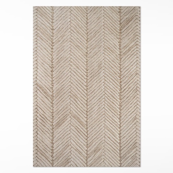 Pvc carpet Indian herringbone braid boho vintage