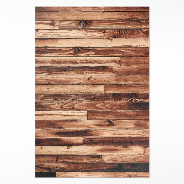 Vinyl floor rug Wooden worn parquet floorboards