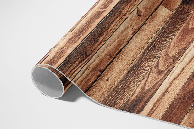 Vinyl floor rug Wooden worn parquet floorboards