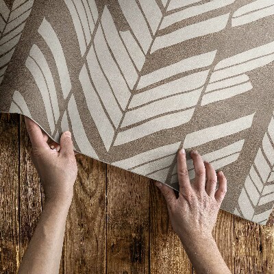 Vinyl floor rug Indian pattern braids boho abstraction