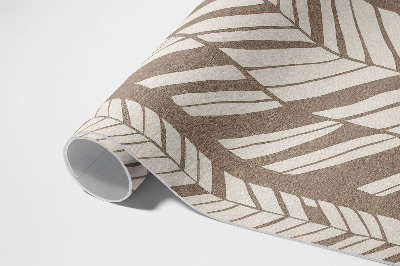 Vinyl floor rug Indian pattern braids boho abstraction