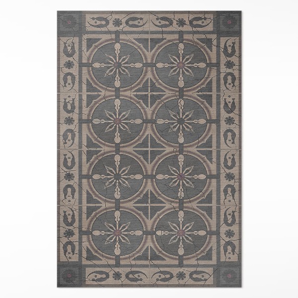 Pvc carpet Rustic geometric ornament
