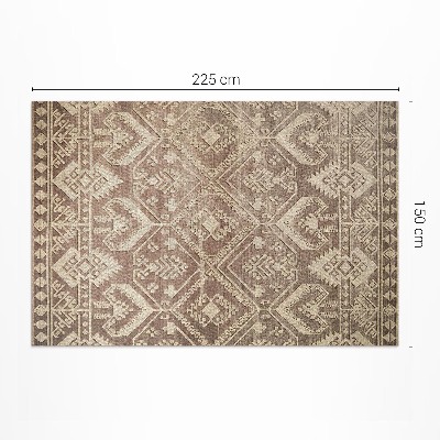 Vinyl rug Antique inspirations in Aztec layouts