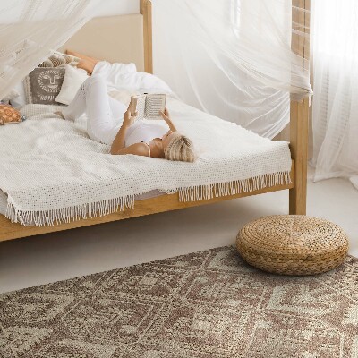 Vinyl rug Antique inspirations in Aztec layouts