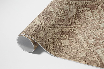 Vinyl rug Antique inspirations in Aztec layouts